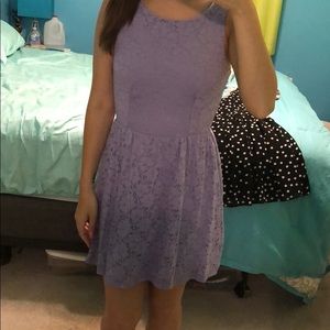 Purple lace dress